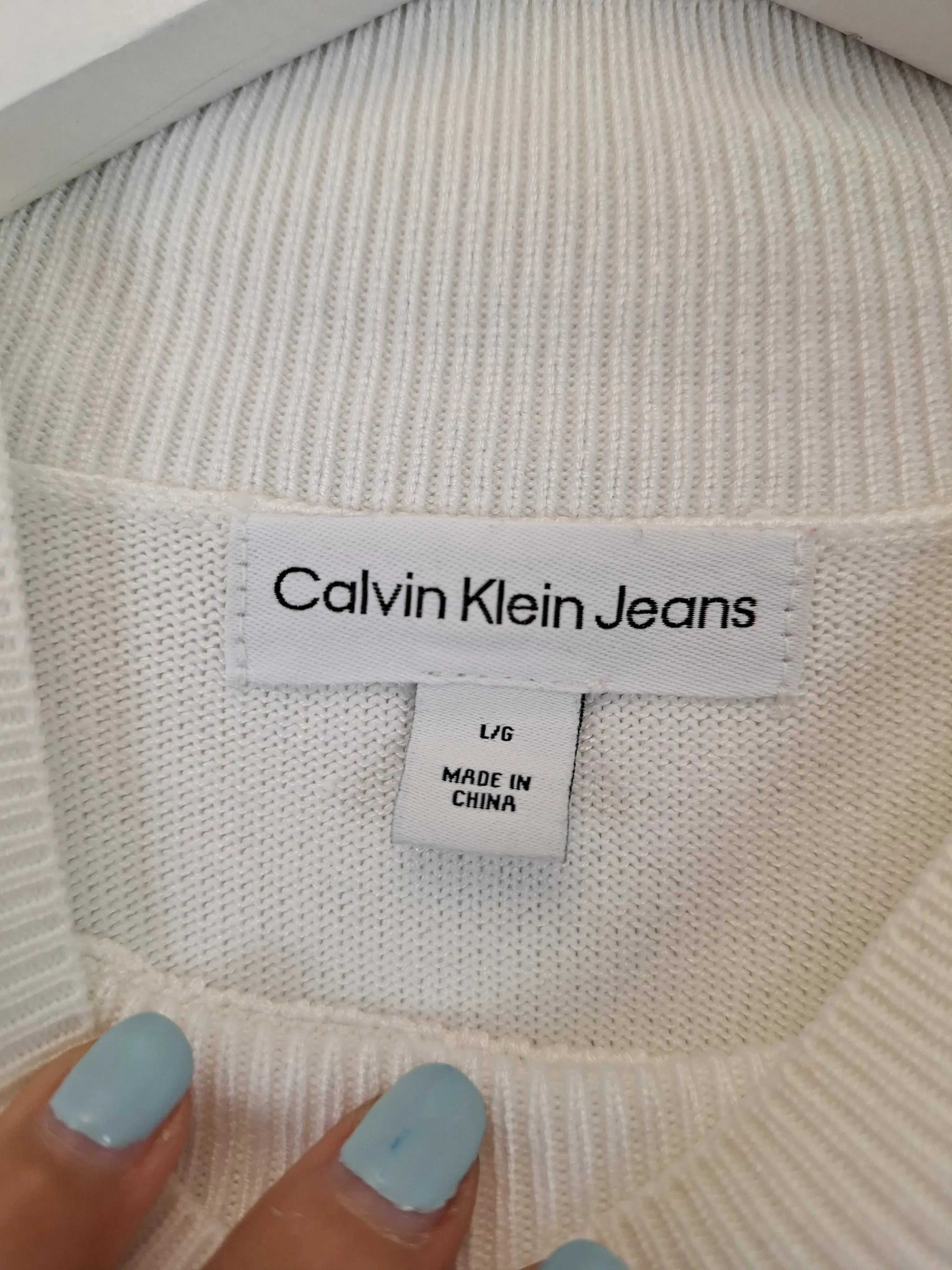 Calvin Klein Classic Knit Logo T-shirt Size L