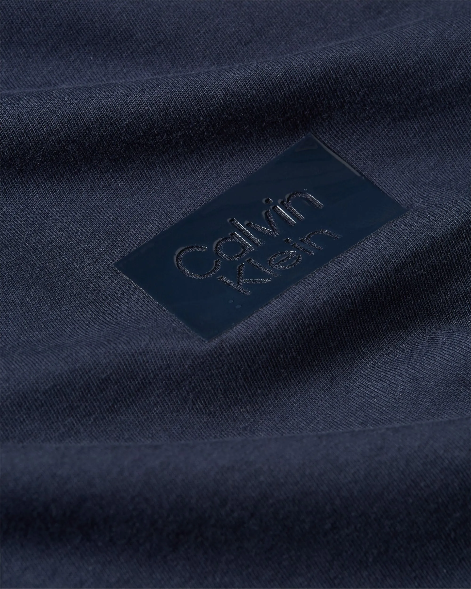 Calvin Klein Highshine Box Logo Navy Tee Navy