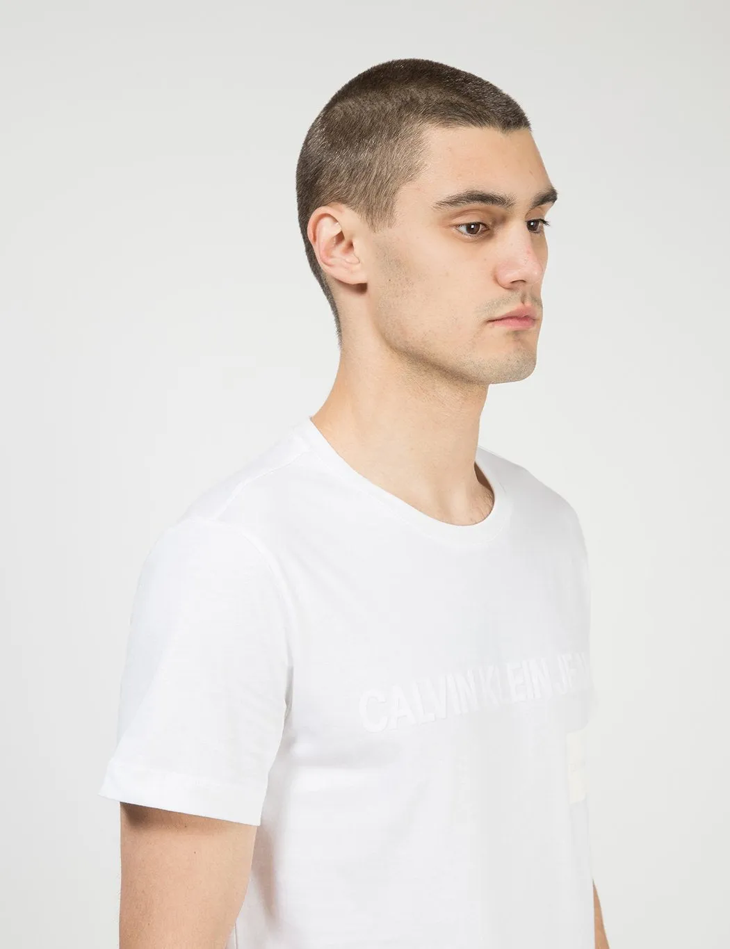 Calvin Klein Multi Institutional Box T-Shirt - White