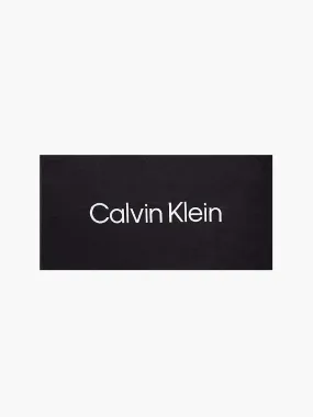 CALVIN KLEIN Organic Cotton Beach Towel Black