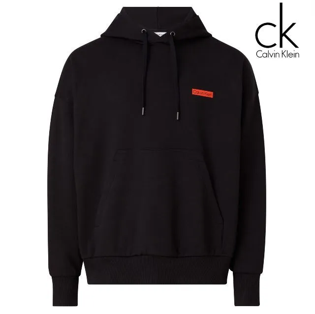 Calvin Klein Photo Back Print Black Hood Black