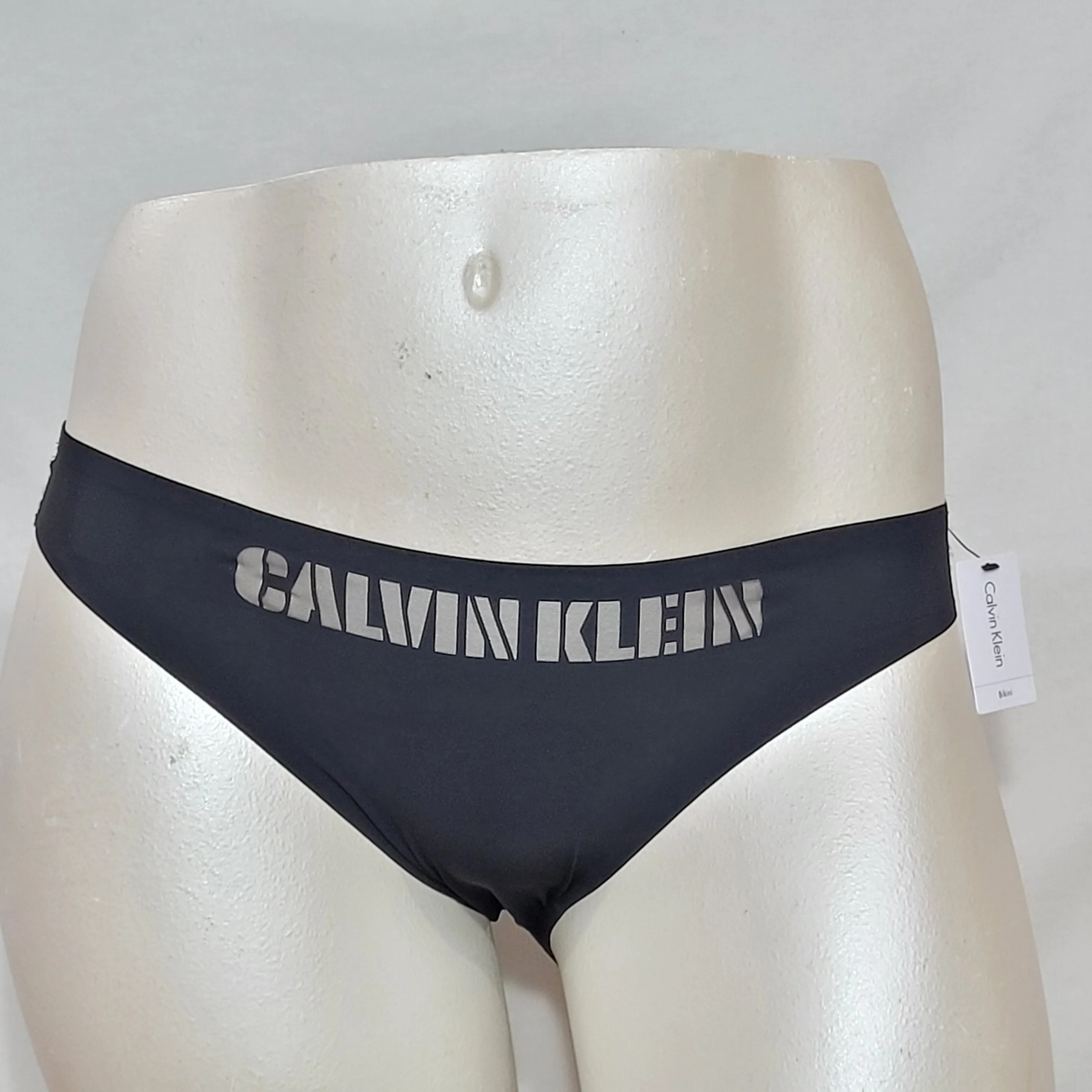 Calvin Klein QF1810 Logo-Waist Laser Bikini SIZE XS X-SMALL Black NWT