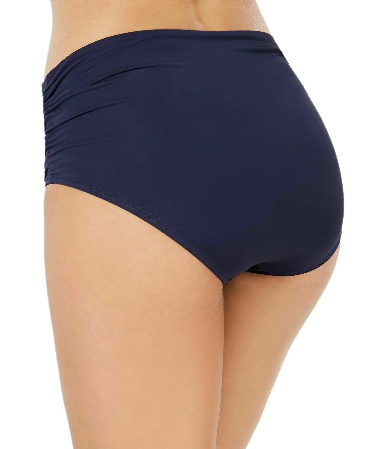 Calvin Klein Women's Liquid Convertible Swim Bottoms, Navy, XS