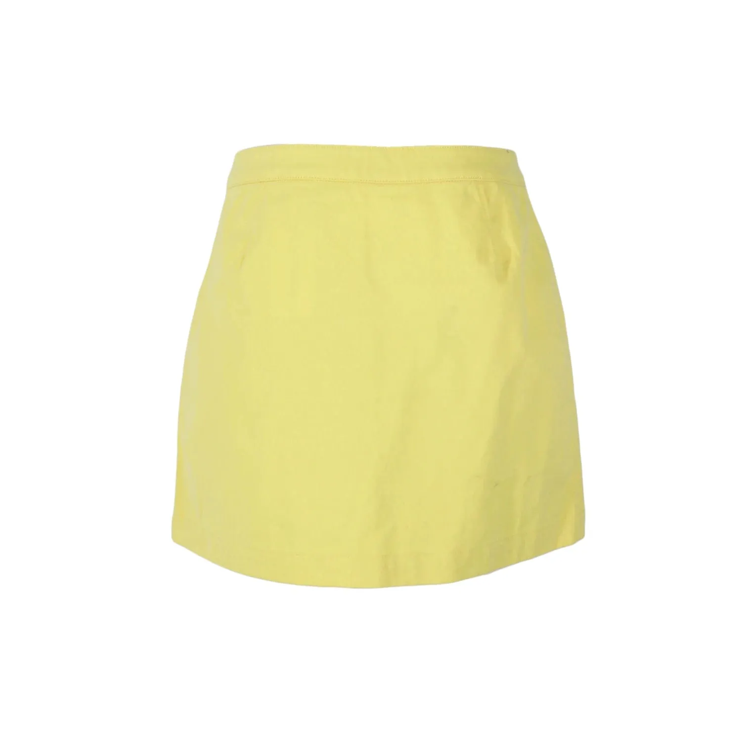 CALVIN KLEIN Yellow Mini Denim Skirt |  Size 31 -XS