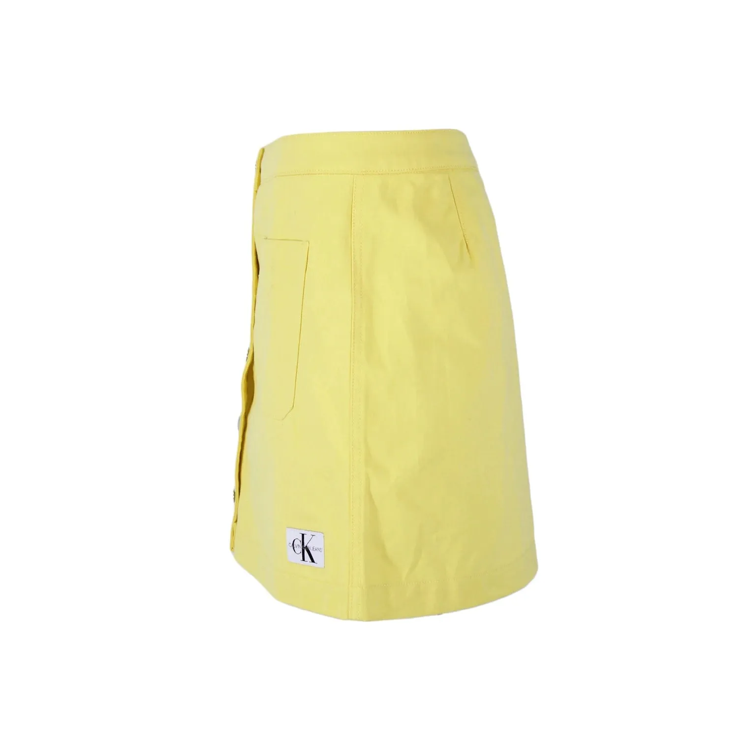 CALVIN KLEIN Yellow Mini Denim Skirt |  Size 31 -XS