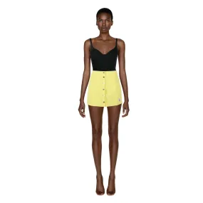 CALVIN KLEIN Yellow Mini Denim Skirt |  Size 31 -XS