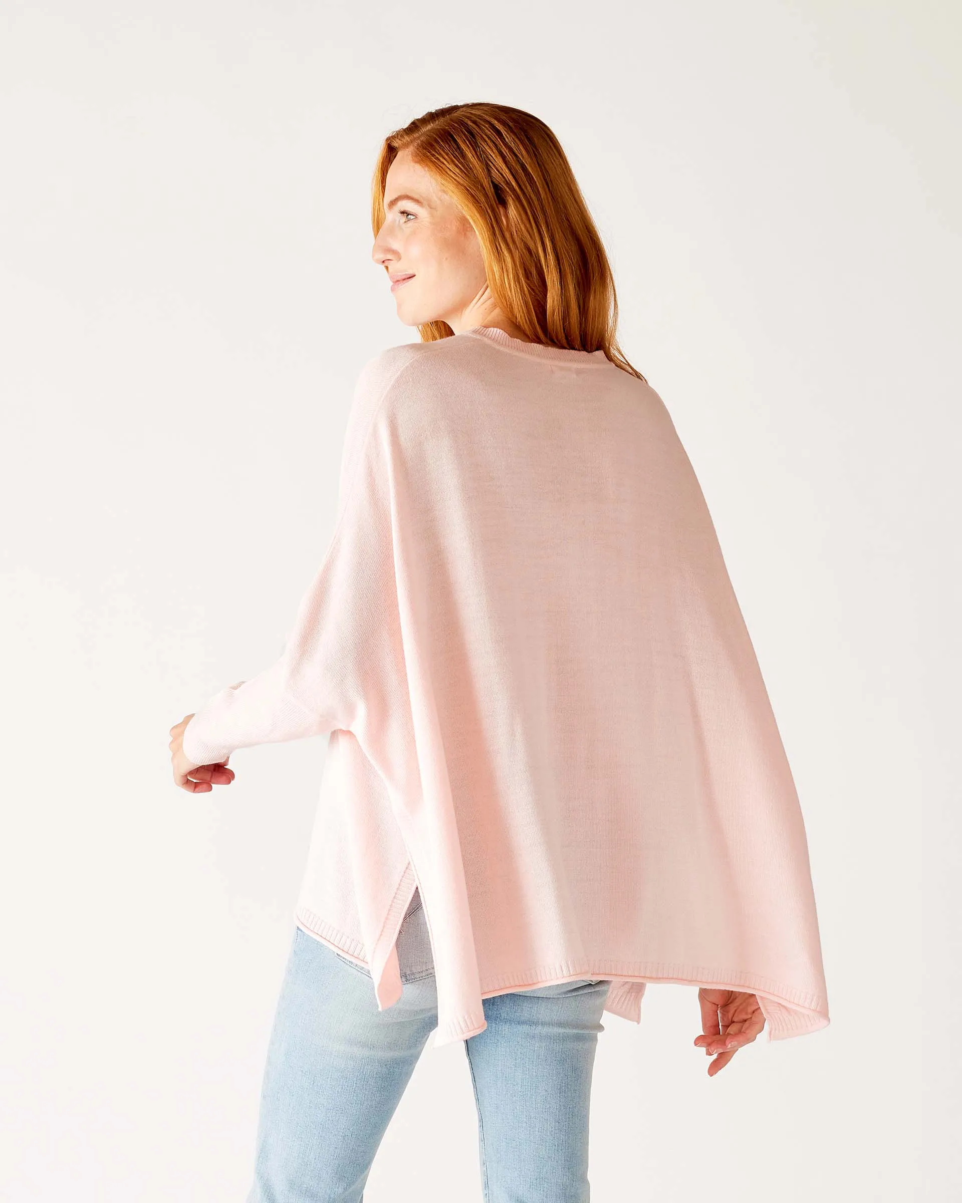 Catalina V-Neck Sweater in Sorbet Pink