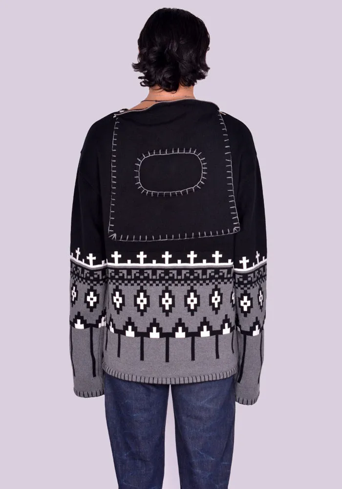 CHARLES JEFFREY LOVERBOY 042090201 UNISEX KNITTED BOO JUMPER (New season FW24)