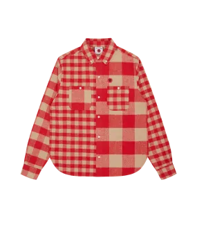 CHECK FLANNEL SHIRT - RED