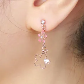 Cherry Blossom Chain Earrings