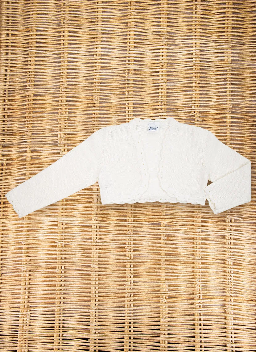 Cropped Cardigan Pure Cotton