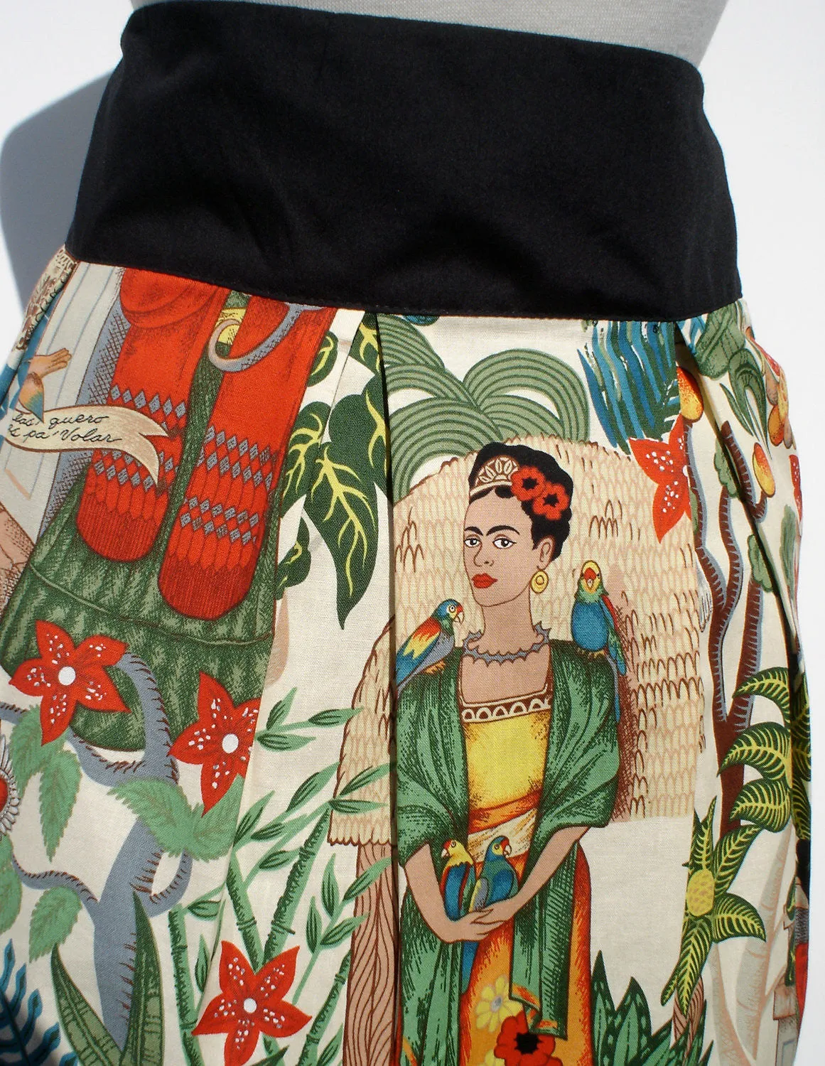 Day of the Dead Mexican Inspired Frida Skirt #S-RS753