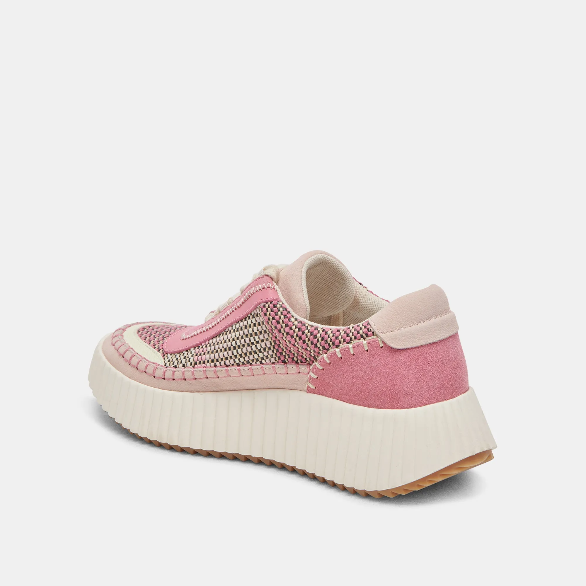 DOLEN SNEAKERS PINK MULTI WOVEN