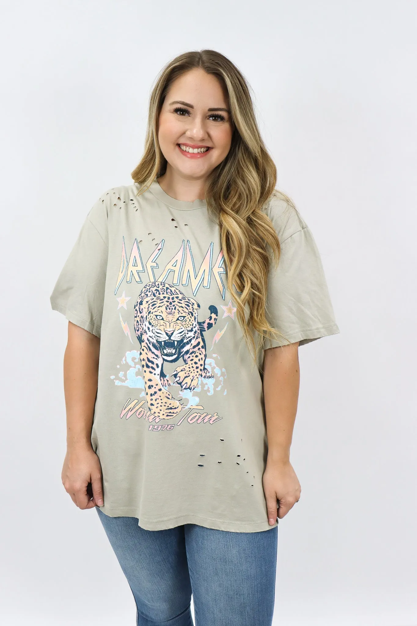 Dreamer Tour Leopard Graphic Tee