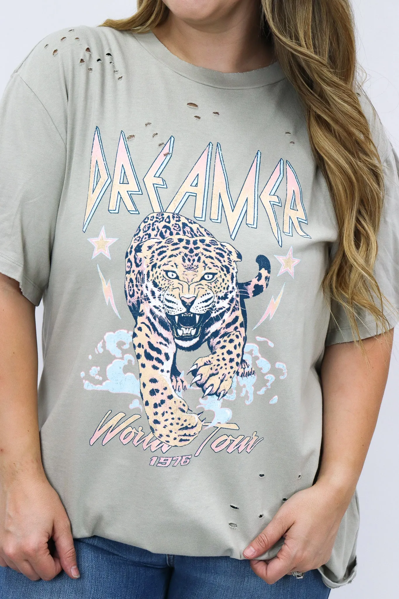 Dreamer Tour Leopard Graphic Tee