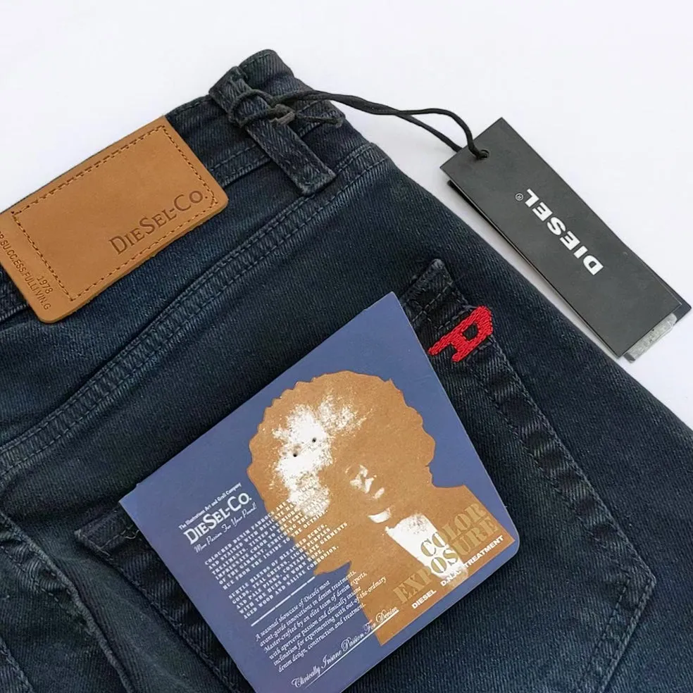 DS - Men 'Navy Blue' Larkee Pantaloni Stretchable Slim Jeans DS897