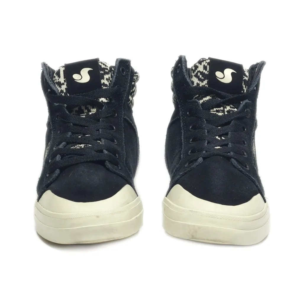 Dvs Sneakers Leather Black Colour For Kids