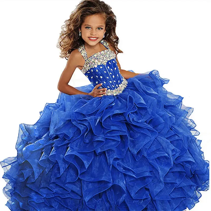 Elegant Luxurious Sequined Flower Girl Dresses