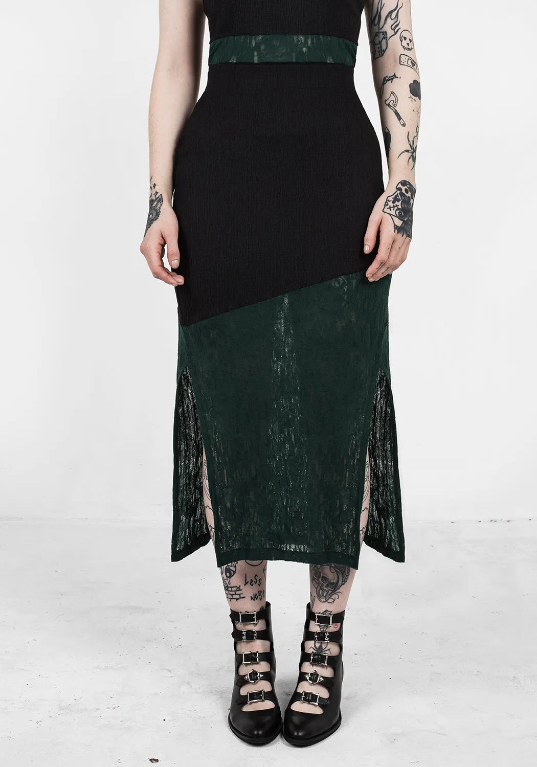 FAE MIDI SPLIT SKIRT