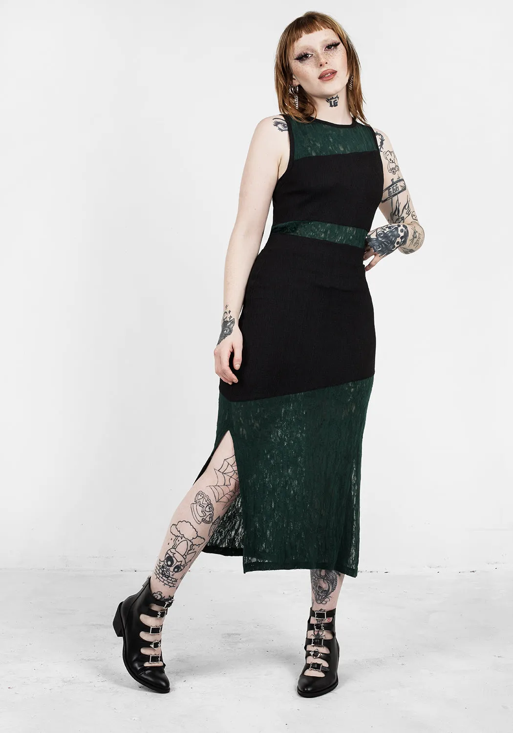 FAE MIDI SPLIT SKIRT