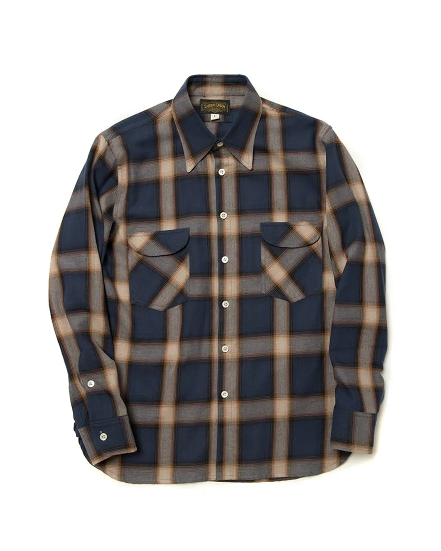 Flannel Shirt Blue Check