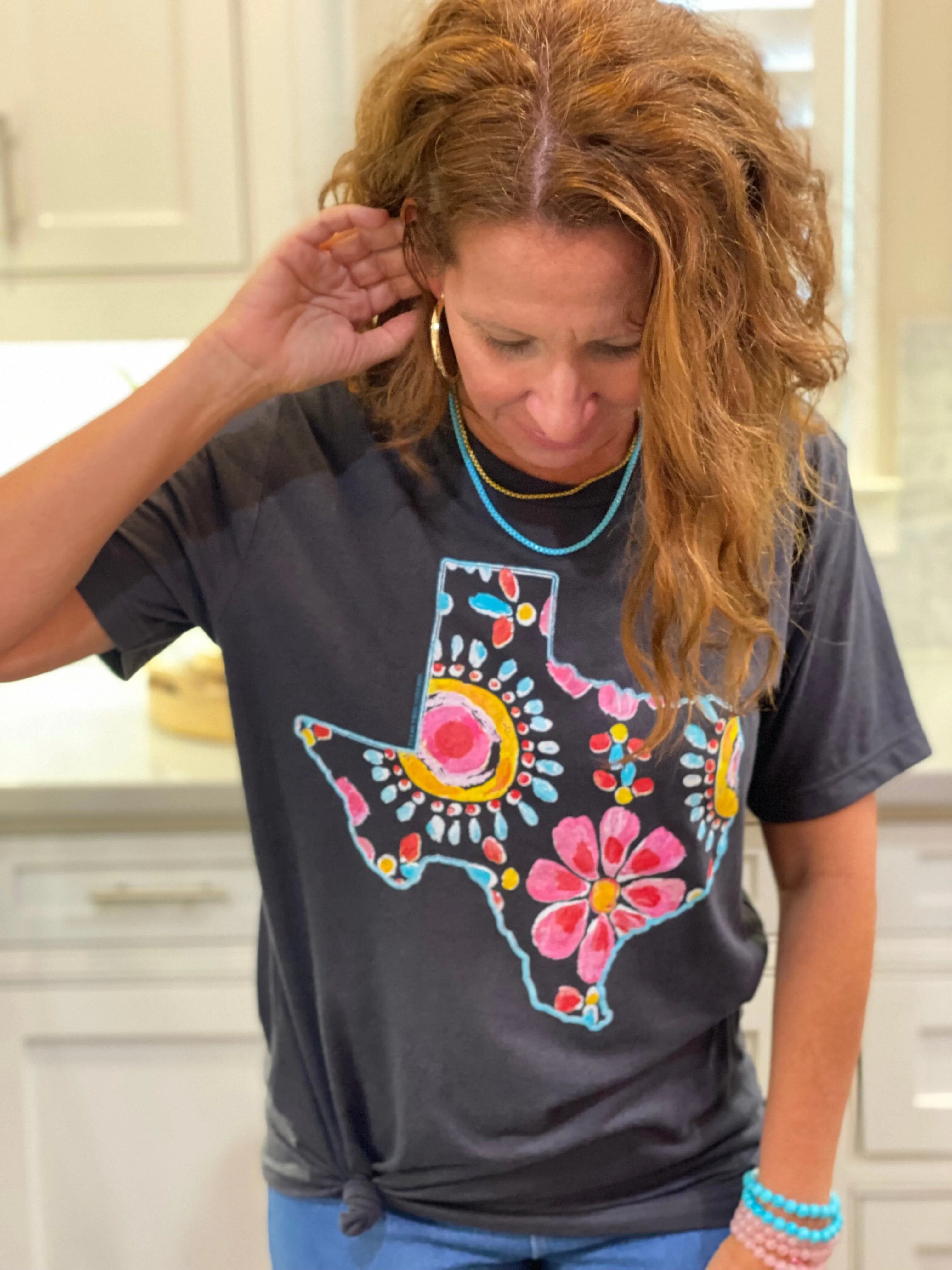 Floral Texas Tee Shirt