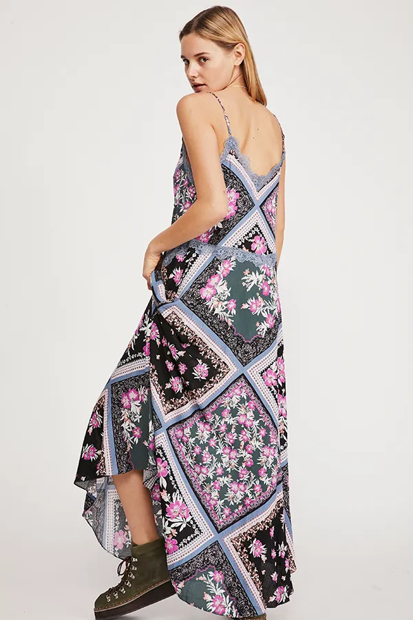 FREE PEOPLE-STEVIE PRINTED MAXI DRESS