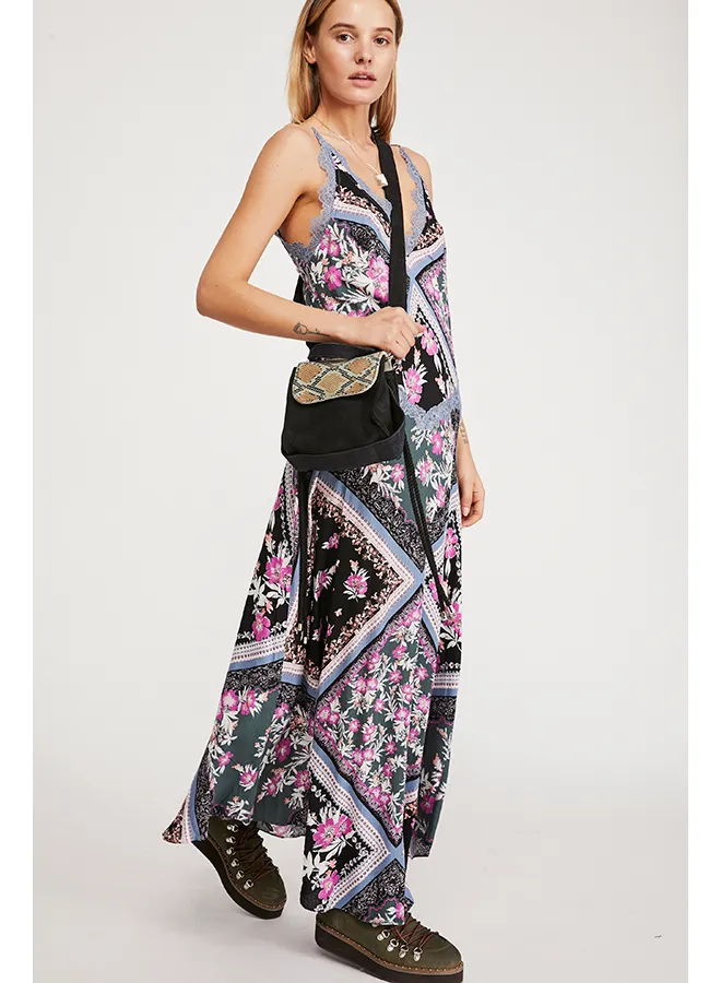 FREE PEOPLE-STEVIE PRINTED MAXI DRESS