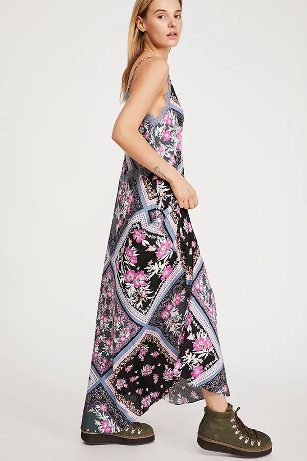 FREE PEOPLE-STEVIE PRINTED MAXI DRESS