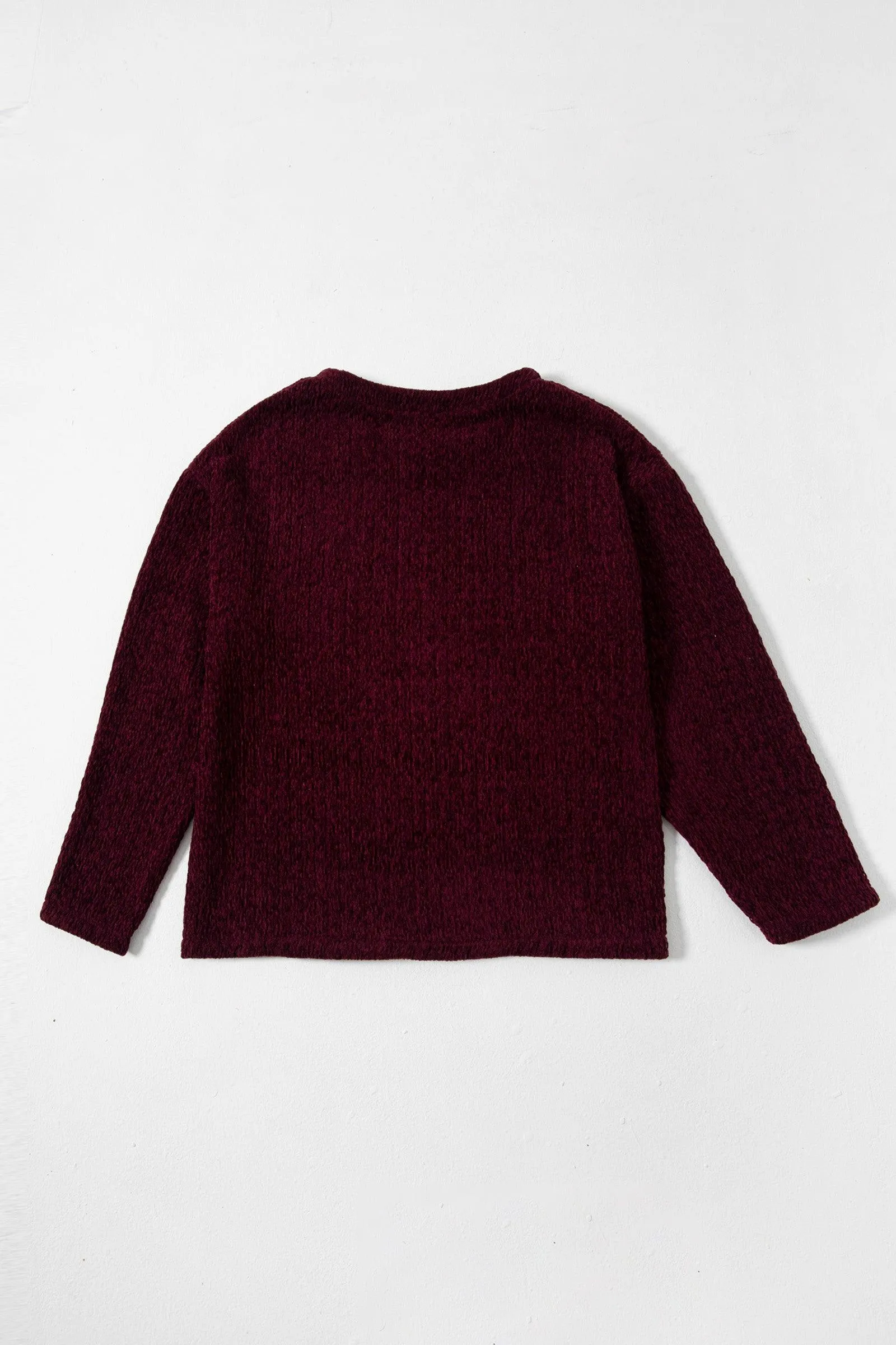 HAND WOVEN VELVET SWEATER