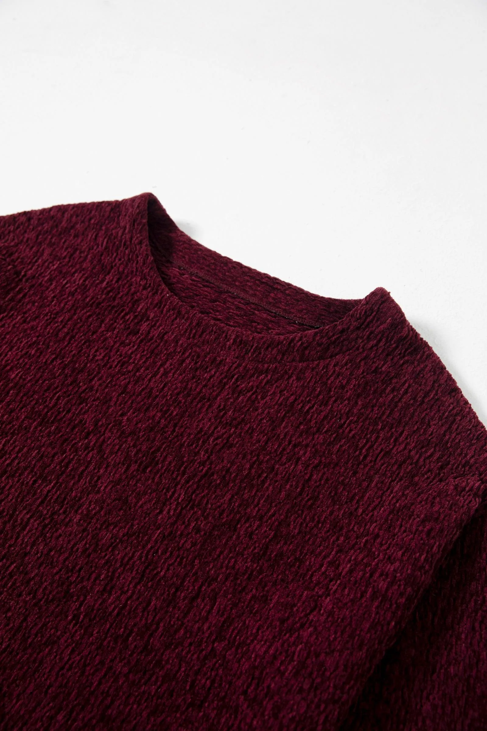 HAND WOVEN VELVET SWEATER