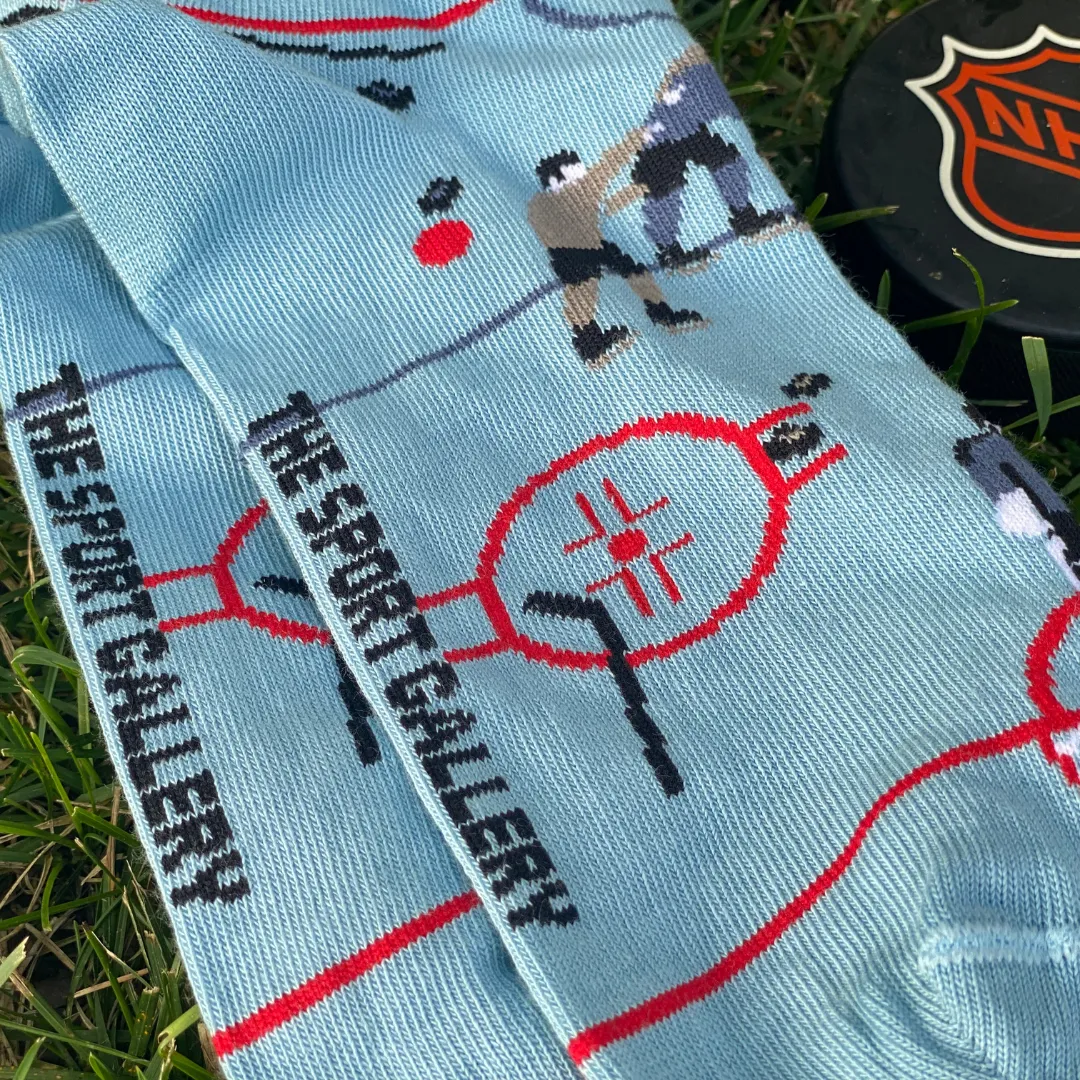 Hockey Brawl Scene Socks