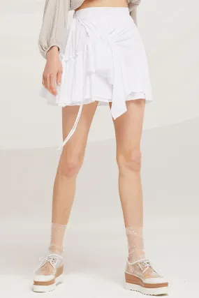 Kaylee Asymmetric Ruched Floaty Skirt