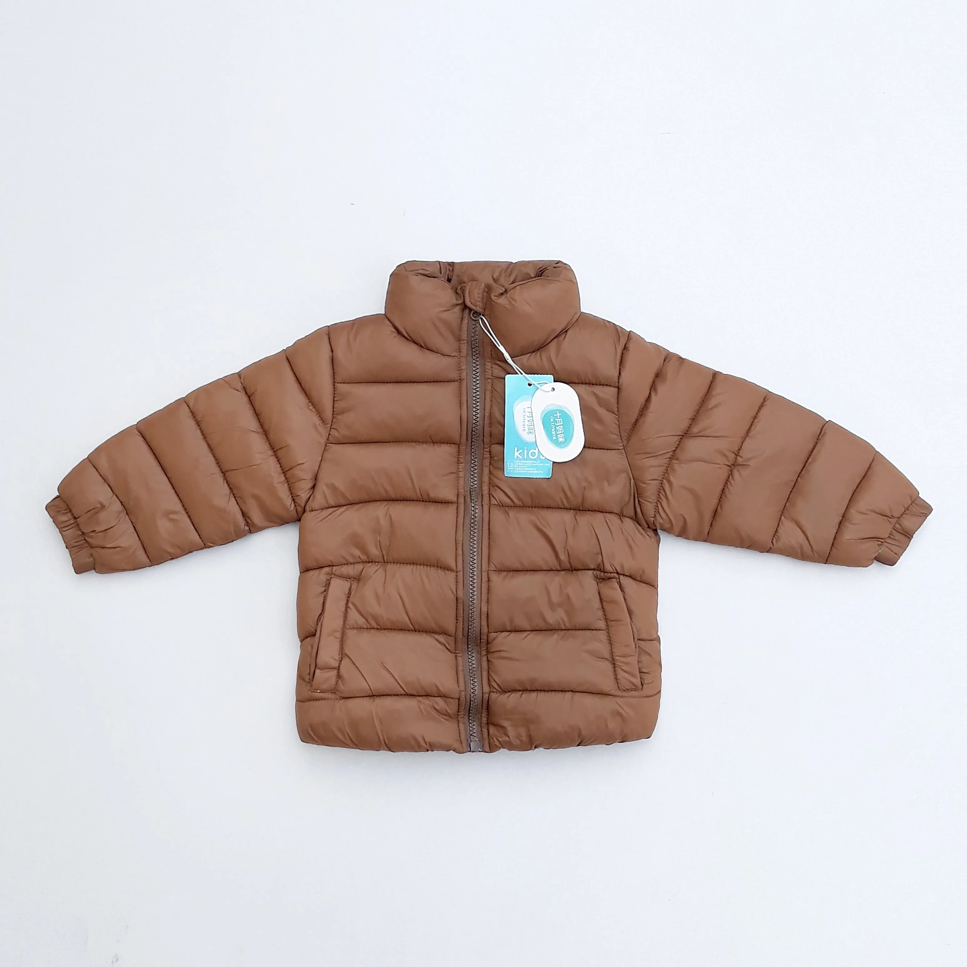 KD - Kids 'Brown' Quilted Puffer Jacket KD291