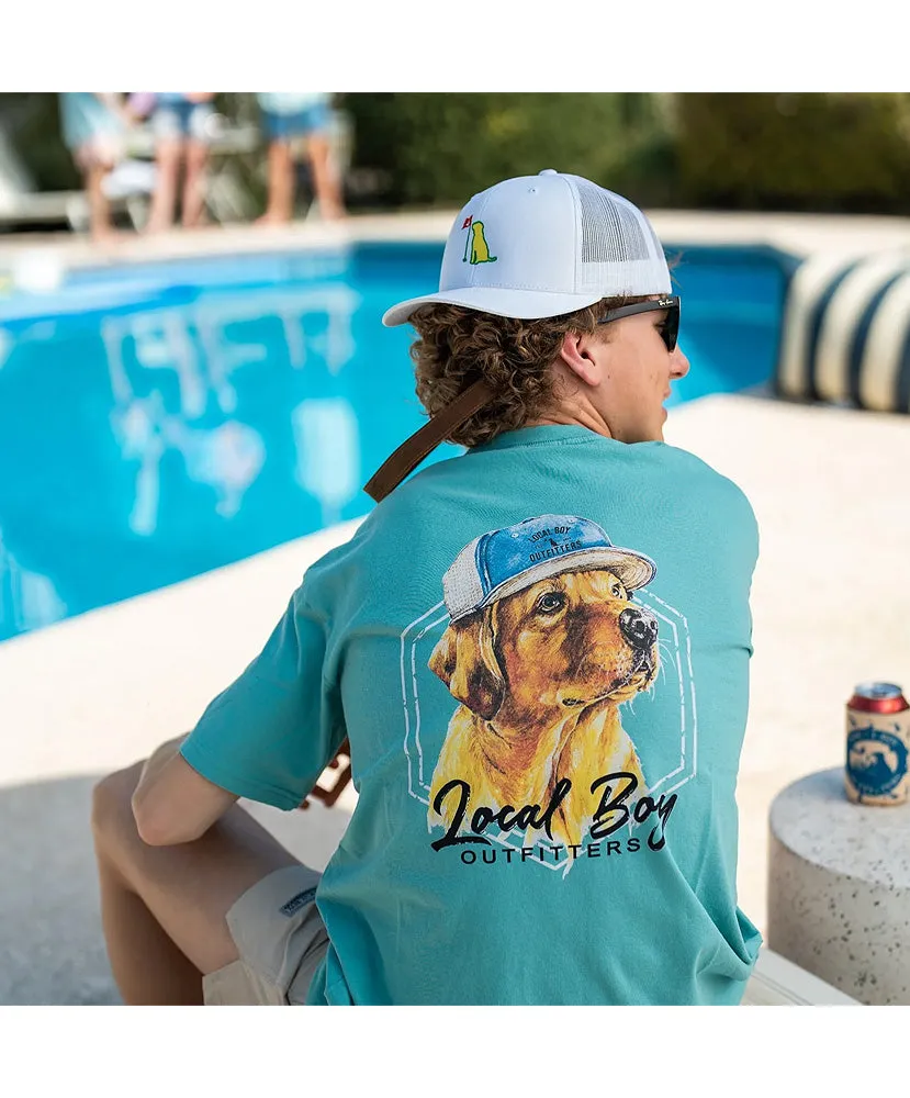 Local Boy - Lab In Hat Pocket Tee