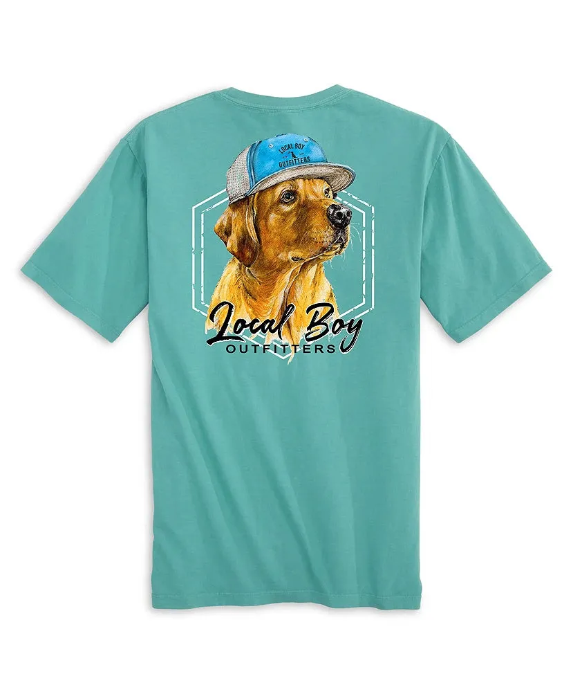 Local Boy - Lab In Hat Pocket Tee