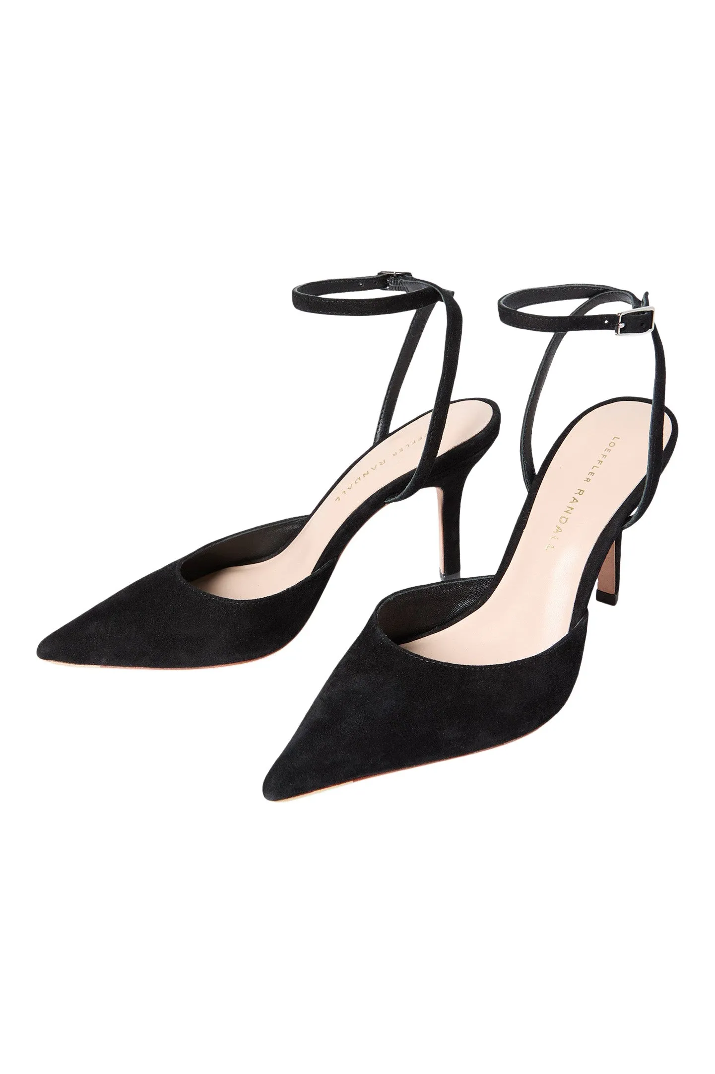 Loeffler Randall Jaden Ankle Strap Heel in Black