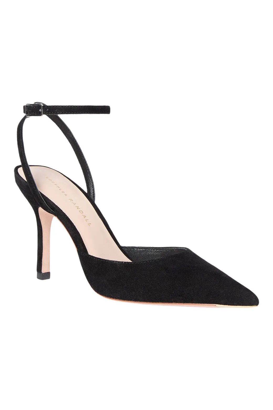 Loeffler Randall Jaden Ankle Strap Heel in Black