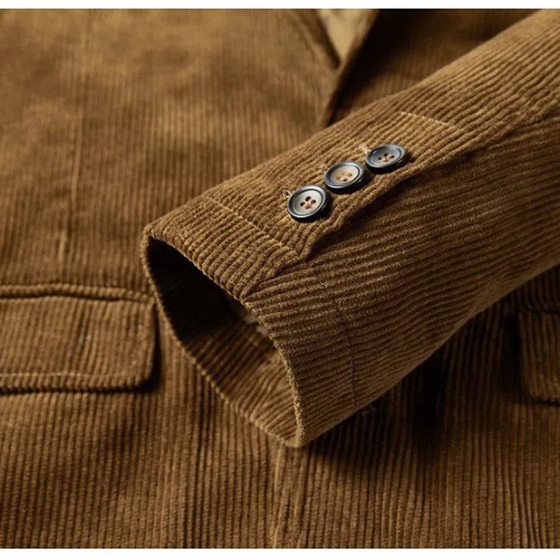 Men's Fitted Corduroy Jacket