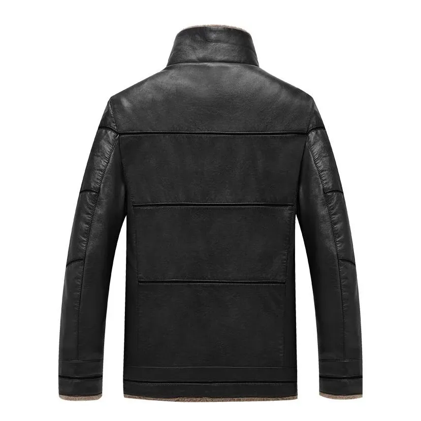 Men's Premium Leather Jacket With Fur Lining