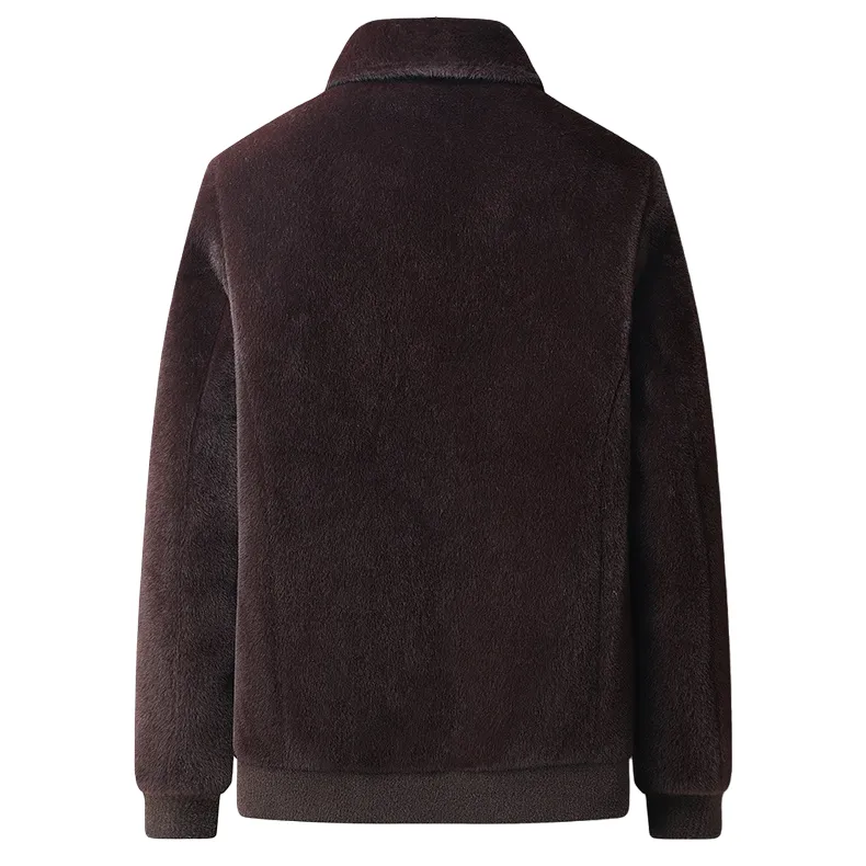 Men's Premium Thick Mink Plush Jacket