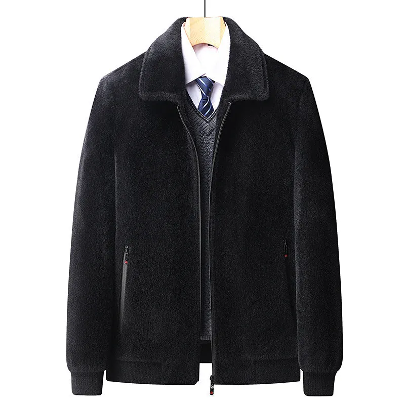 Men's Premium Thick Mink Plush Jacket