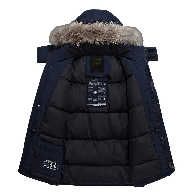 Men's Thick Hooded Duck Down Jacket