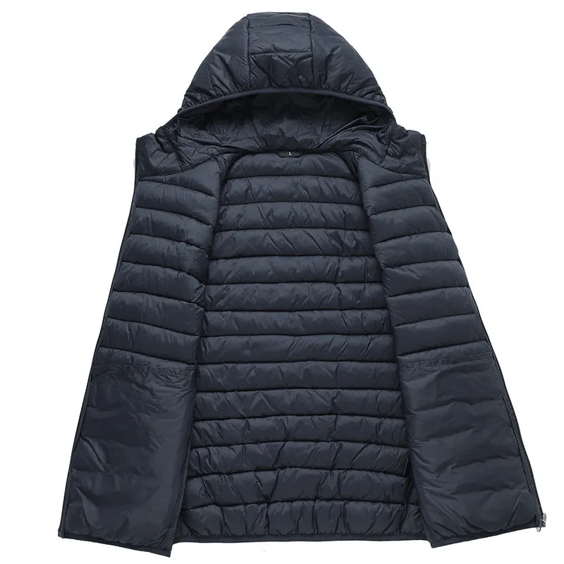 Men's Ultralight Hooded Down Cotton Vest