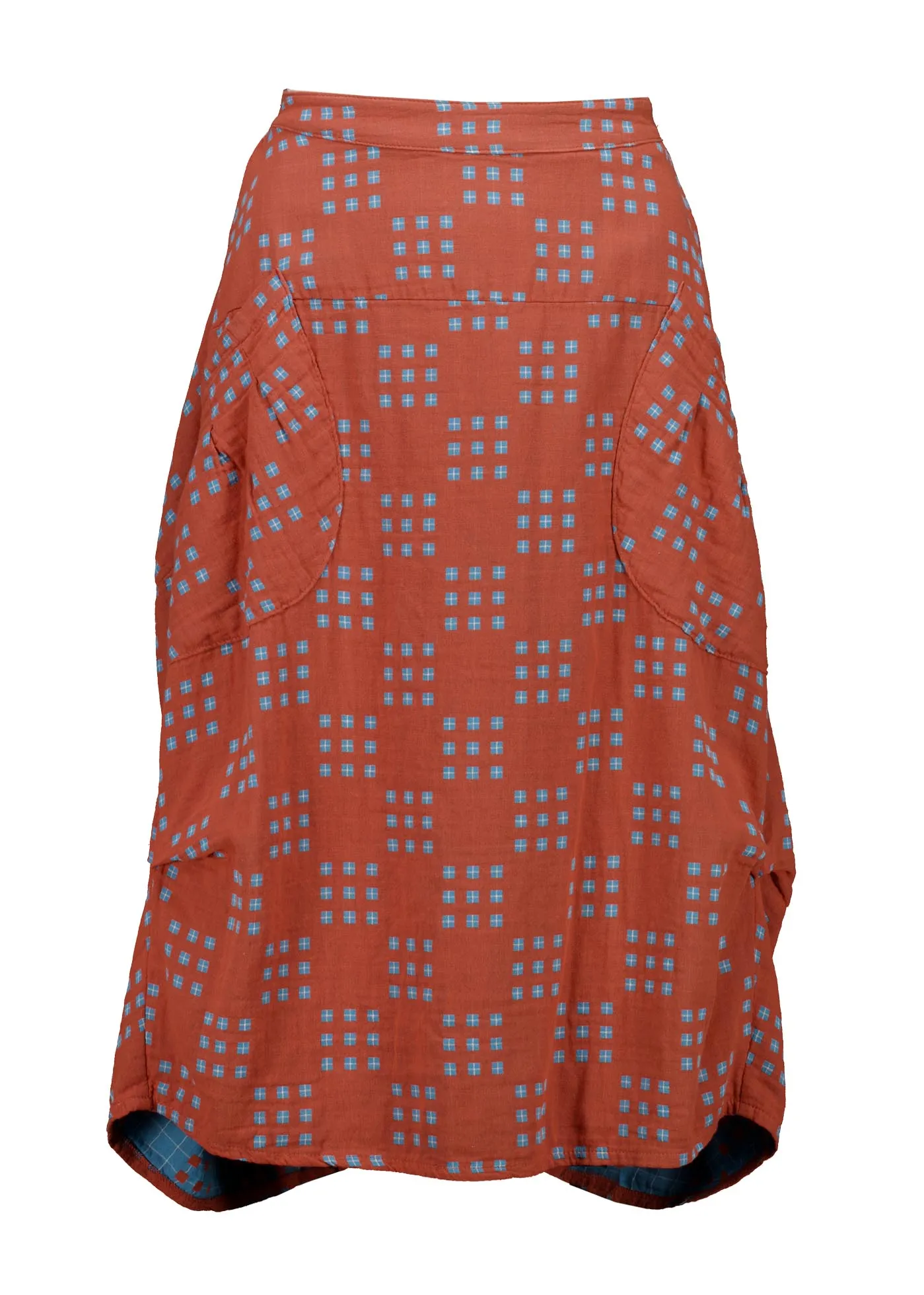 Milwaukee Network Orange Skirt in Woven Cotton | Pre-Order