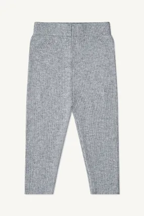 Mini Wool Knit Leggings - Heather Grey (Kids)