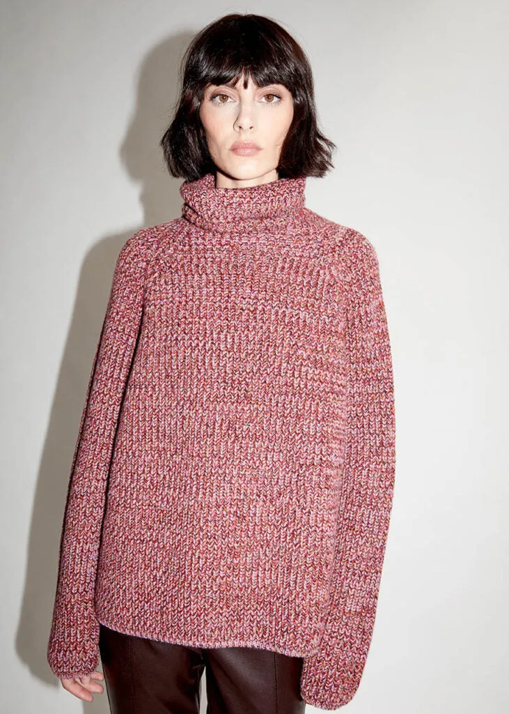 Multicolored Cashmere Turtleneck