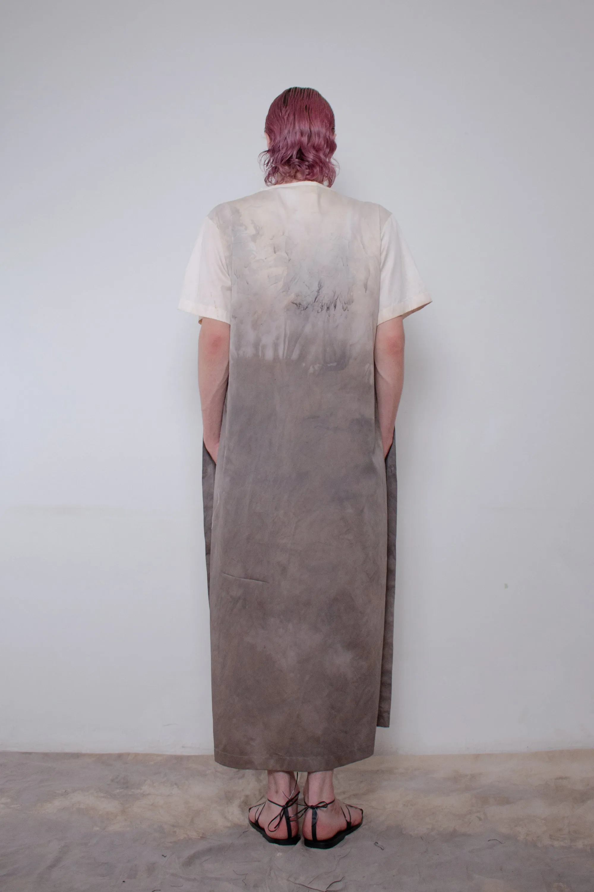 Naturally Dyed Elongated Cotton Dress