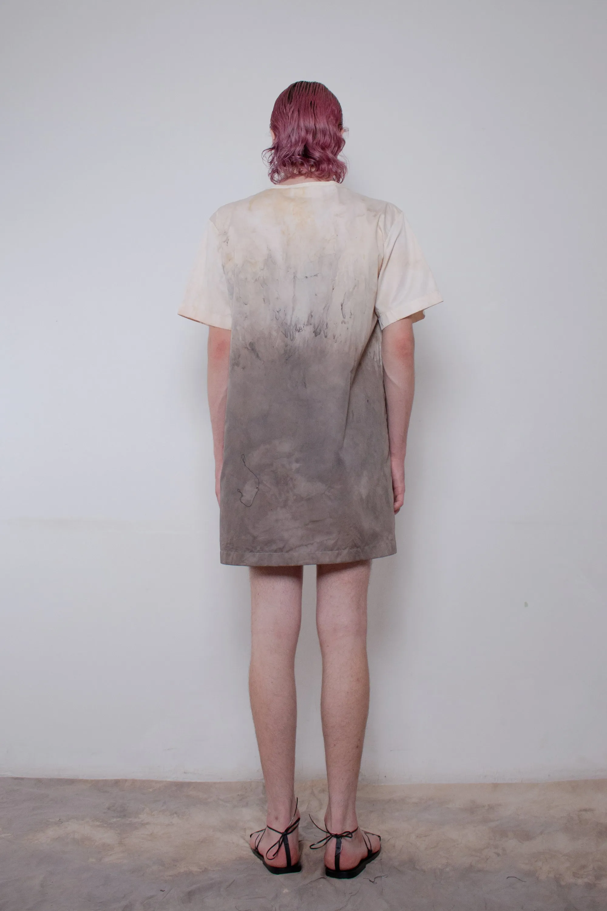 Naturally Dyed Elongated Cotton T-shirt