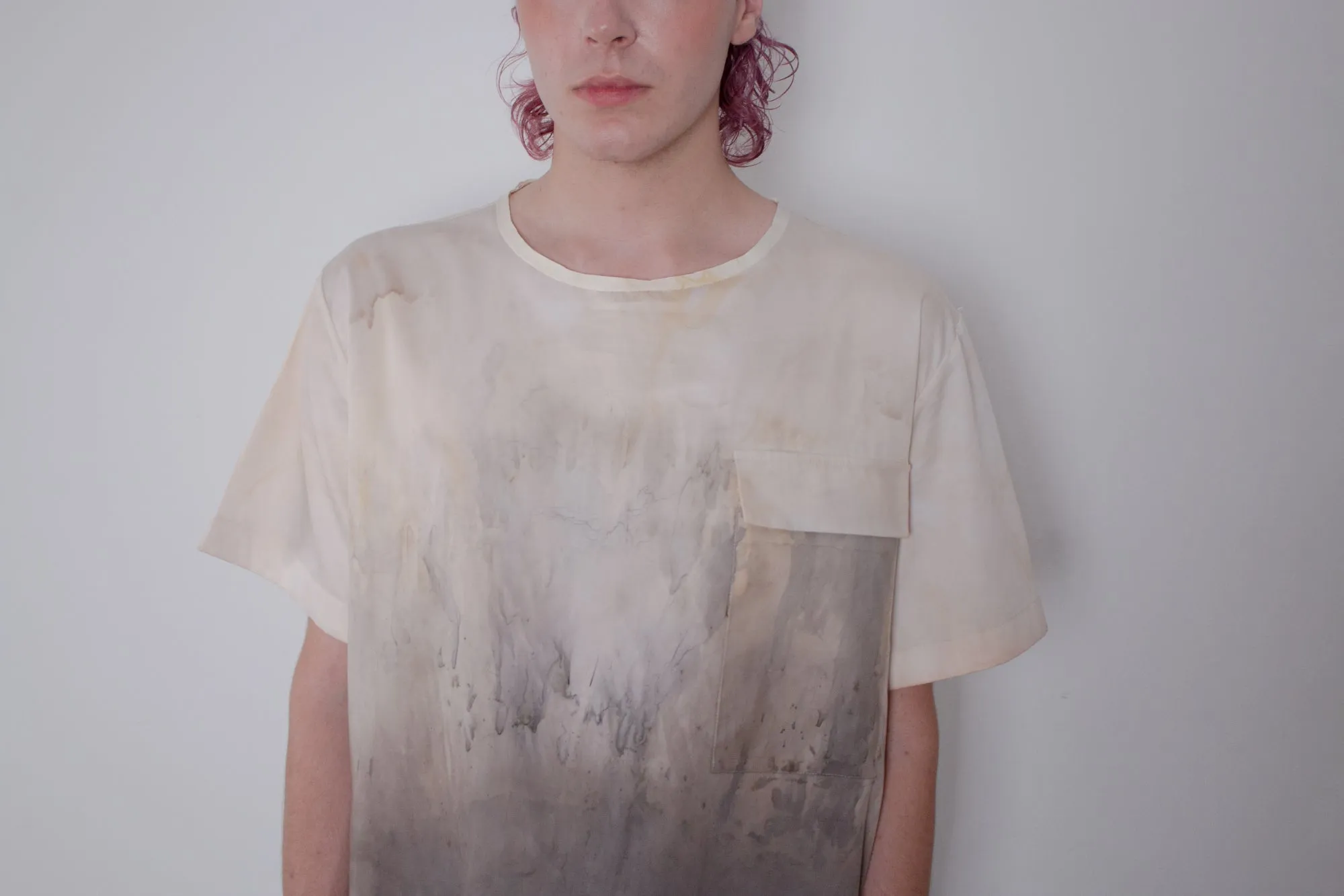 Naturally Dyed Elongated Cotton T-shirt